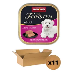 Animonda Vom Feinsten Classic Konservai Šunims Su Kalakutiena Ir Ėriena 11 vnt.