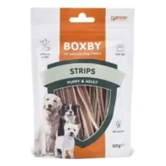 BOXBY Strips juostelės su vištiena ir žuvimi