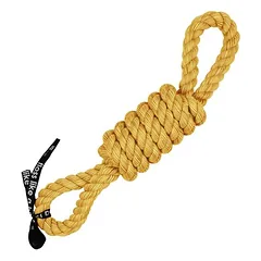 Europet Bernina Hundespielzeug Spielseil 2 Schlaufen „tug life“ gelb