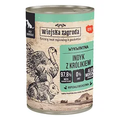 Wiejska Zagroda kalakutiena su triušiena, 400 g, šunims