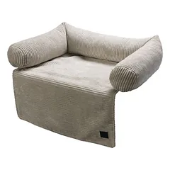 Designed by Lotte Couchkissen Ribbed hellgrau