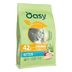 Oasy Original Kitten sausas pašaras su vištiena kačiukams - Pet24
