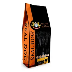 Real Dog Adult Large-Giant Breeds su vištiena ir ryžiais 20kg