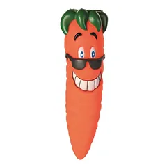 Trixie Snack Toy Carrot vinilo žaislas šunims su garsu ir galimybe pildyti maistu, 20 cm