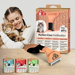 8in1 Perfect Coat DeShedder katėms, Šukos plotis 4,6 cm — 5 nuotrauka