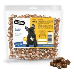 Hau&Miau Minkšti mini žuvies žiedai skanėstas šunims 500g, 500 g — 2 nuotrauka