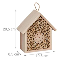 Vabzdžių viešbutis Relaxdays 10044620.0, 19,5 × 20,5 × 8,5 cm — 4 nuotrauka