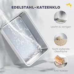 Kačių tualetas 60,2×40,2×44,5 cm — 4 nuotrauka