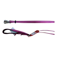 Camon pavadėlis šunims su atspindinčiomis siūlėmis, fuksija, reguliuojamas, 20 mm x 1,2–2 m