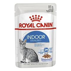 Royal Canin Indoor Sterilised konservai katėms drebučiuose