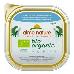 Almo Nature Bio Organic Puppy pastēte ar vistu un pienu kucēniem 300 g