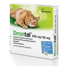 DRONTAL Cat tabletės nuo kirminų katėms, N2