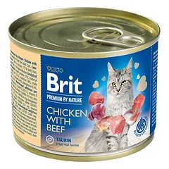 Brit Premium by Nature kons. katėms Chicken with Beef 6vnt