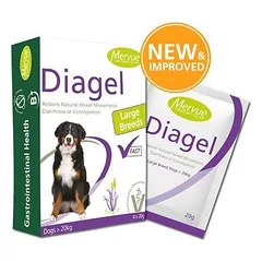 MERVUE Diagel pašaro papildas virškinimui didelių veislių šunims 4x20g