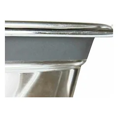 Trixie dubenėlių rinkinys su apsauga nuo barškėjimo, nerūdijantis plienas / metalas 2 x 1,5 L, Ø 21 cm, 44 x 10 x 23 cm — 2 nuotrauka