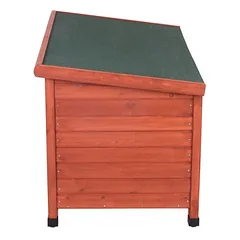 zooplus Exclusive būda šunims Woody, plokščiu stogu, Dydis L: B 115 x T 76 x H 80 cm — 4 nuotrauka