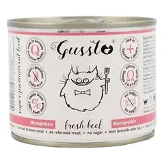 GUSSTO Cat Fresh Beef konservai katėms su šviežia jautiena, 200 g