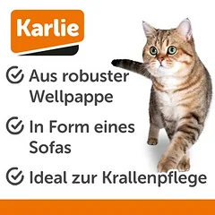Karlie draskymo sofa Relax katėms, L 54 x B 26 x H 19 cm — 2 nuotrauka