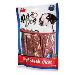 KIDDOG Slices Plačios Jautienos Juostelės 250g.