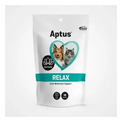Aptus Relax kramtomosios tabletės šunims ir katėms streso ir nerimo mažinimui su vištienos skoniu, 30 vnt.