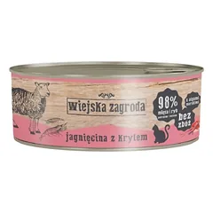 WIEJSKA ZAGRODA Adult Ėriena ir krilis 85 g kačių konservų dėžutė nuotrauka