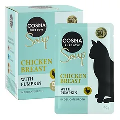Cosma Soup drėgnas maistas katėms, ekonominė pakuotė 48 x 40 g — 2 nuotrauka