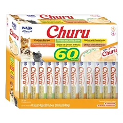 INABA Churu Variety katėms - mišrus skonis su vištiena 60x14g