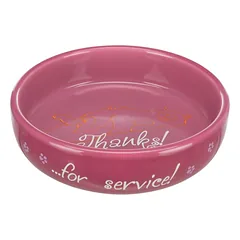 Trixie Ceramic Bowl For Short-Nosed Breeds keraminis dubenėlis katėms ir trumpasnukiams šunims, 0.3 l/15 cm — 4 nuotrauka