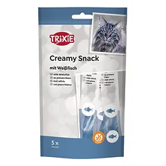 Trixie Creamy Snack White Fish tyrelių skanėstai katėms, 70 g