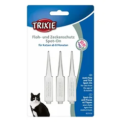 Trixie Bio Spot-On blusų ir erkių apsaugos lašai katėms nuo blusų ir erkių, 3 x 1 ml