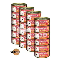 AATAS konservai katėms Tantalizing Tuna & Surimi, rinkinys 24 vnt.