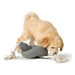Hunter Hundespielzeug Madrid mit Tau, grau
