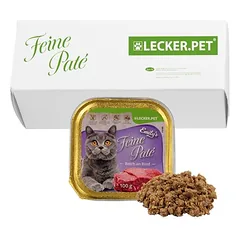 Lyra Pet Lecker.Pet® Emily's Feine Paté su jautiena, drėgnas maistas katėms, 34 x 100 g — 2 nuotrauka