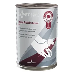 TROVET Unique Protein Turkey UPT šunims ir katėms kalakutiena 6x400 g