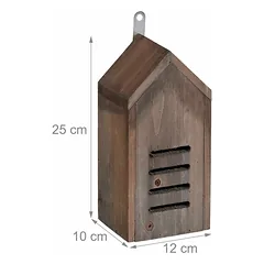 Vabzdžių viešbutis 25x12x10cm., rudos spalvos — 4 nuotrauka