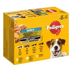 Pedigree Adult šviežumo maišeliai drėgnas maistas šunims, mišrus rinkinys — 5 nuotrauka