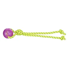 Trixie Playing Rope With Ball žaislas šunims su medvilnine virve ir kamuoliu, 6×40 cm