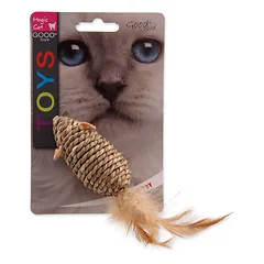 Magic Cat Toy Mouse Sea Grass With Feathers kačių žaislas, 18 cm — 2 nuotrauka