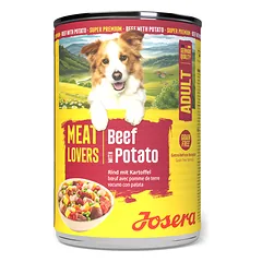 Josera Meat Lovers Menu Beef with Potato konservuotas pašaras šunims su jautiena ir bulvėmis, 400 g