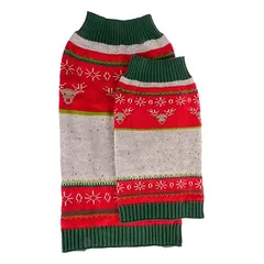 TIAKI Hundepullover Rentier Dreifarbig