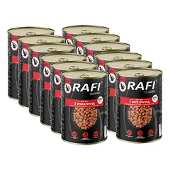RAFI Cat Gabalėliai su jautiena padaže – skardinė 12x415 g