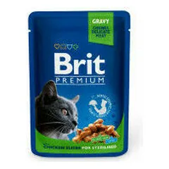 Brit Premium vištienos griežinėliai Sterilised, drėgnas maistas katėms 100 g — 2 nuotrauka