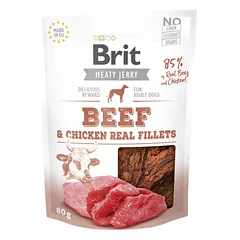 Brit Jerky Beef&Chicken Fillets skanėstas 80 g