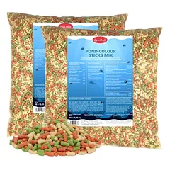 Lyra Pond® Pond Colour Sticks Koi Mix pašaras tvenkinio žuvims, 2 x 10 L — 2 nuotrauka