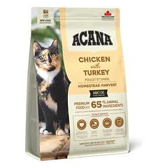 Acana Homestead Harvest Cat sausas maistas suaugusioms katėms su vištiena ir kalakutiena 1,8 kg