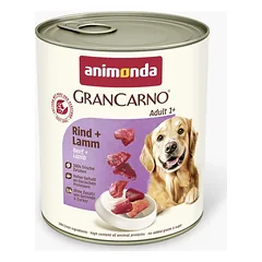 Animonda GranCarno Adult Beef + Lamb: konservai šunims su šviežia jautiena ir ėriena, 800 g