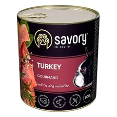 Savory Nassfutter für Hunde mit Pute