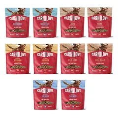 CARNILOVE Dog Crunchy Snack Mix Skonių 10x200g traškūs skanėstai suaugusiems šunims