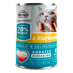 Frendi gabaliukai švelniame vištienos padaže 400g katėms