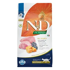 FARMINA N&D PUMPKIN – CAT Dry Lamb&Blueberry NEUTERED ADULT 300 g